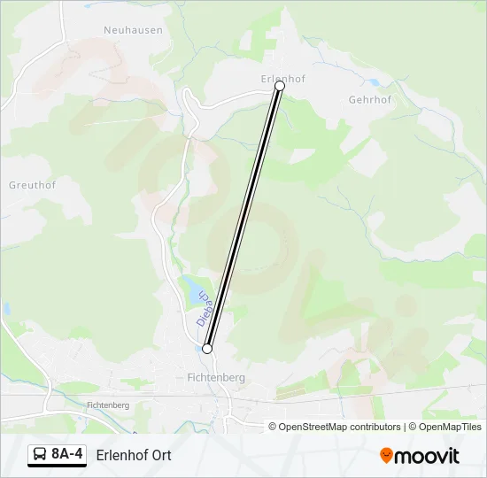 8A-4 Bus Line Map