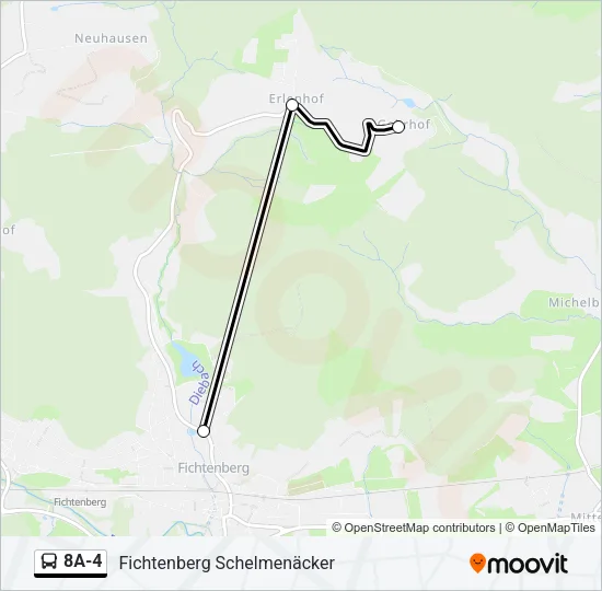 8A-4 Bus Line Map