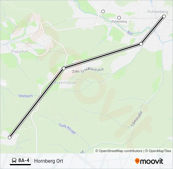 8A-4 Bus Line Map