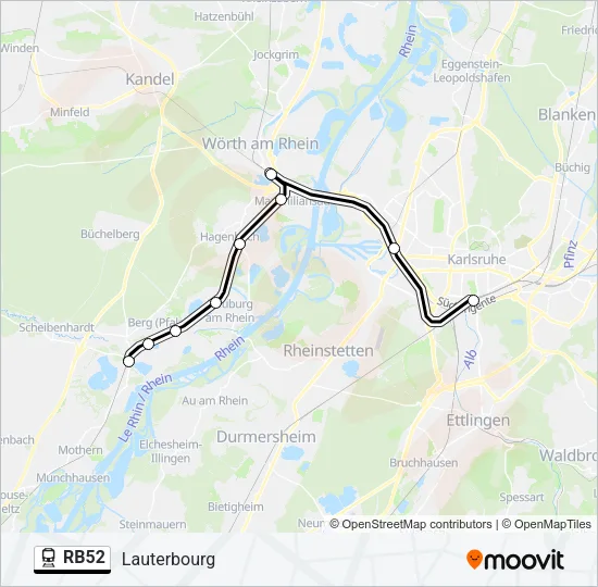 RB52 Train Line Map