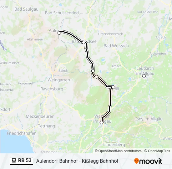 RB 53 Train Line Map