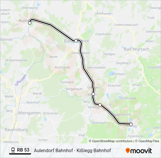 RB 53 Train Line Map