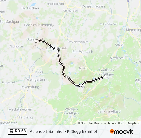RB 53 Train Line Map