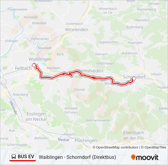 BUS EV Bus Line Map