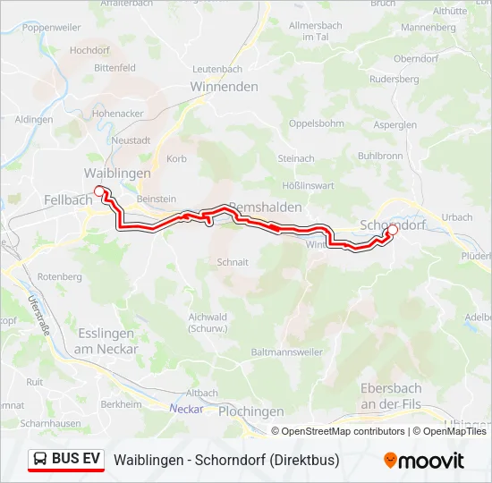 BUS EV Bus Line Map