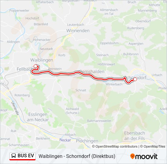 BUS EV Bus Line Map