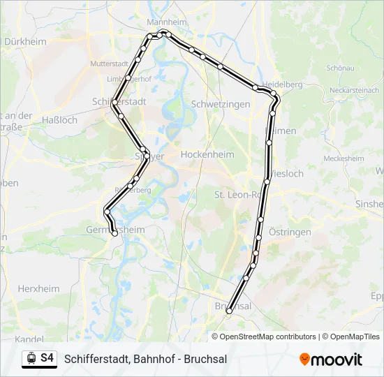 S4 Light Rail Line Map