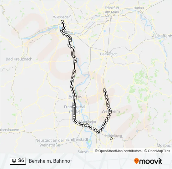 S6 Light Rail Line Map