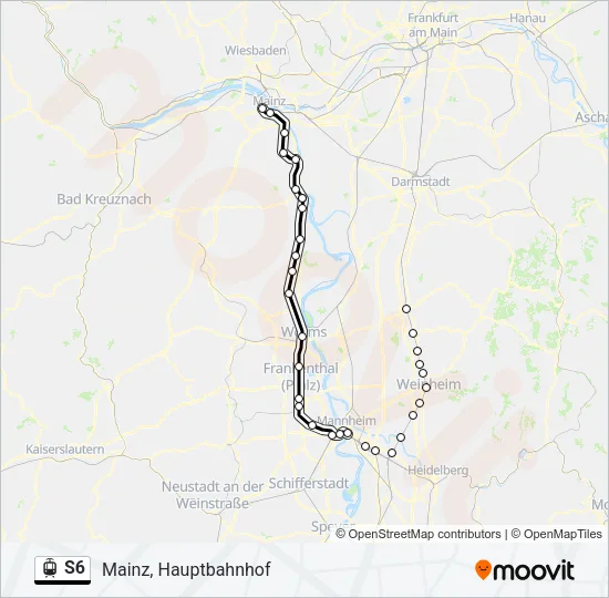 S6 Light Rail Line Map