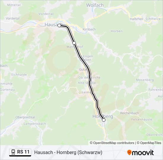RS 11 Train Line Map