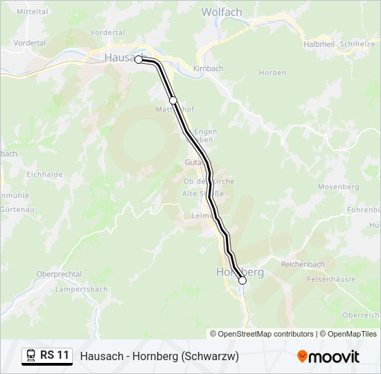 RS 11 Train Line Map
