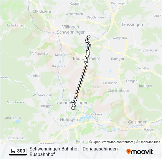 800 Bus Line Map