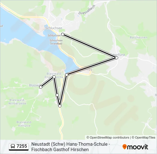 7255 Bus Line Map