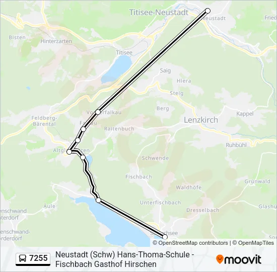 7255 Bus Line Map