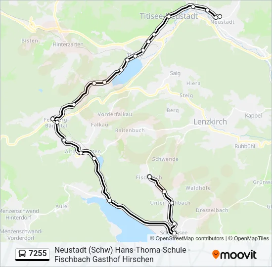 7255 Bus Line Map