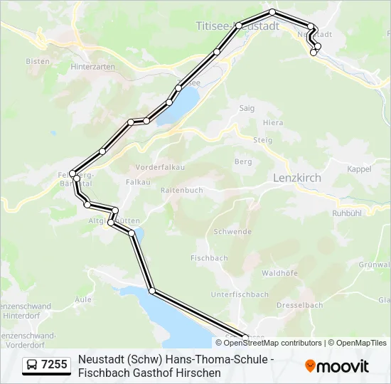 7255 Bus Line Map