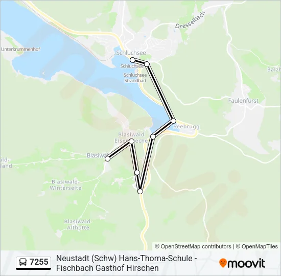 7255 Bus Line Map
