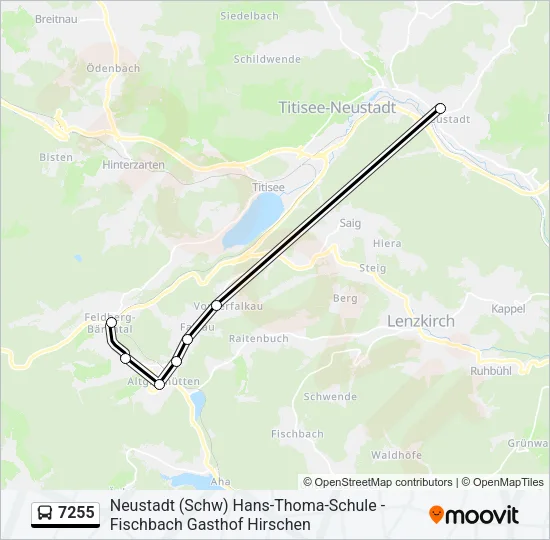 7255 Bus Line Map
