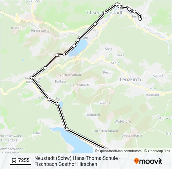 7255 Bus Line Map