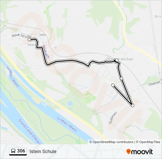 306 Bus Line Map