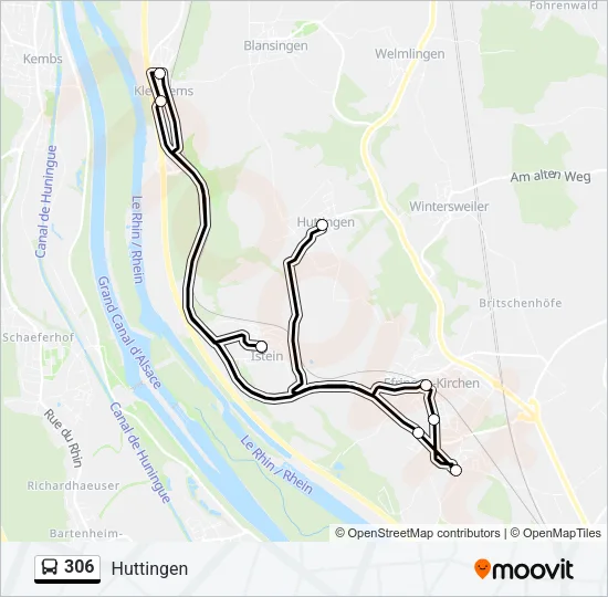 306 Bus Line Map