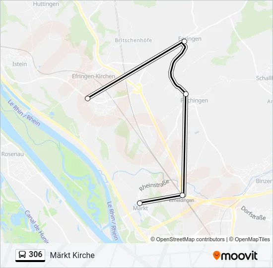 306 Bus Line Map