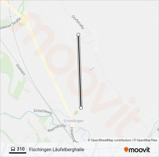 310 Bus Line Map