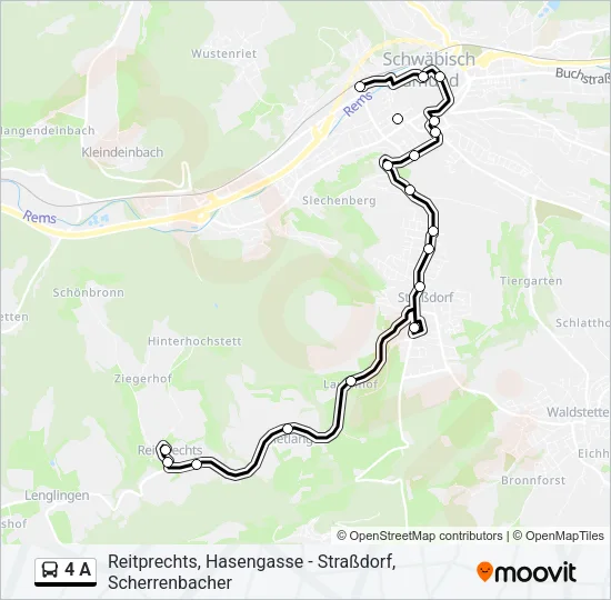 Buslinie 4 A Karte