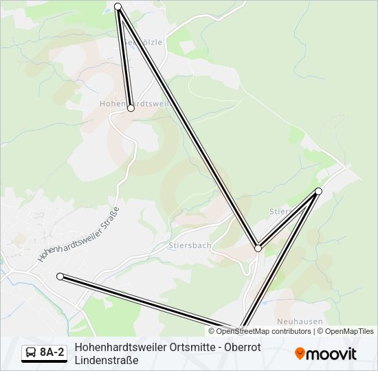 8A-2 Bus Line Map