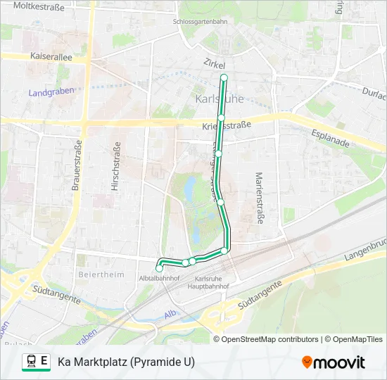 E Train Line Map