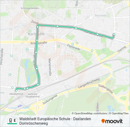 E Train Line Map