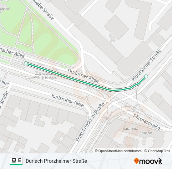 E Train Line Map
