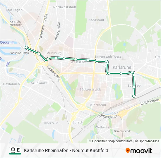 E Train Line Map