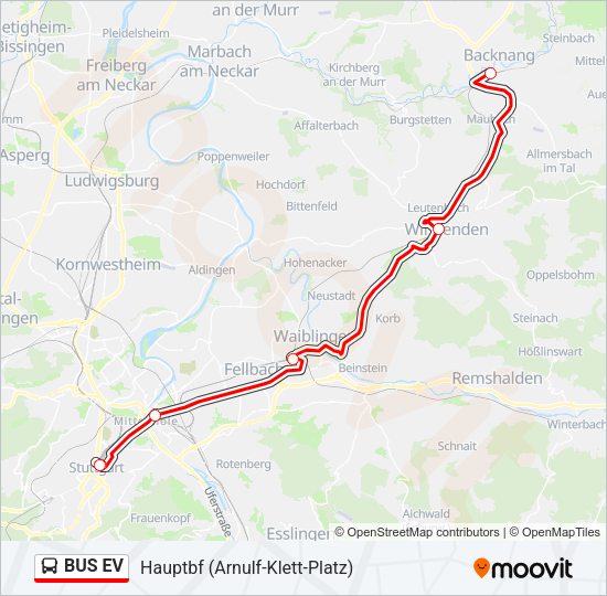 BUS EV Bus Line Map