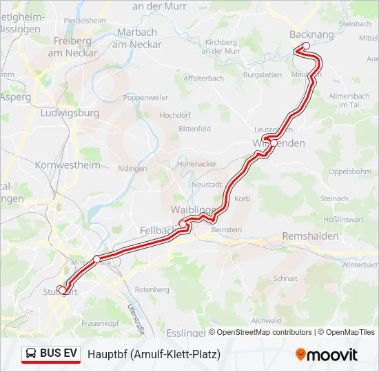 BUS EV Bus Line Map