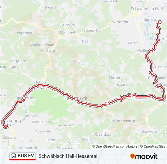BUS EV Bus Line Map