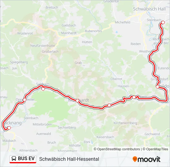 BUS EV Bus Line Map