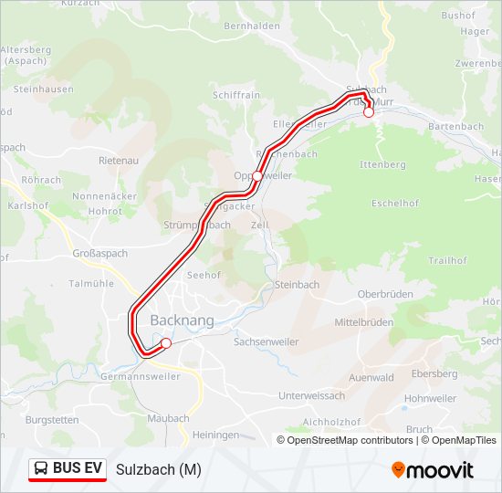BUS EV Bus Line Map