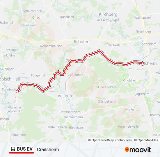 BUS EV Bus Line Map