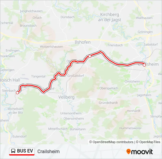BUS EV Bus Line Map