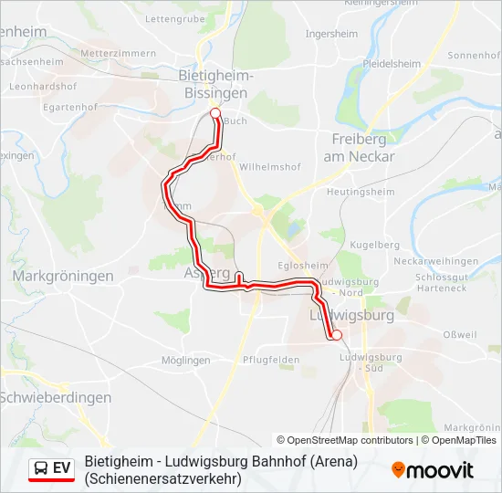 EV Bus Line Map