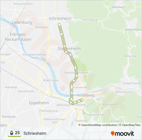 25 Light Rail Line Map