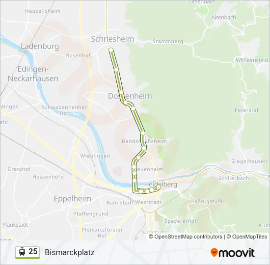 25 Light Rail Line Map