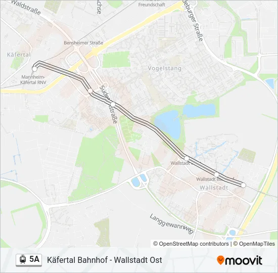 5A Light Rail Line Map