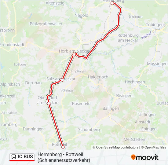 IC BUS Bus Line Map