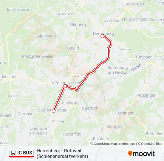 IC BUS Bus Line Map