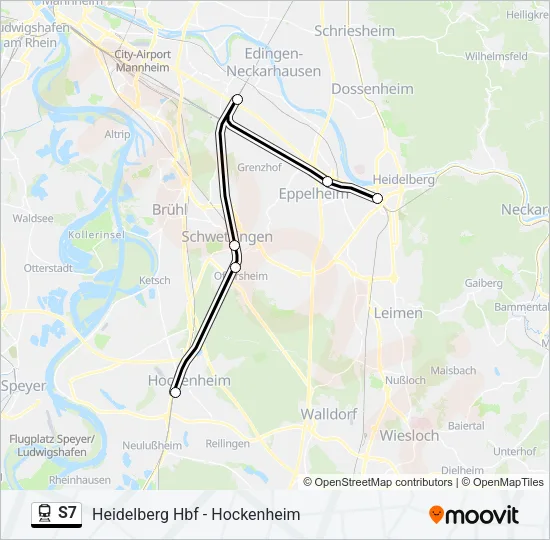 S7 Train Line Map