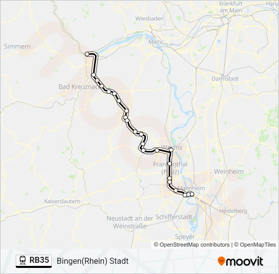 RB35 Train Line Map