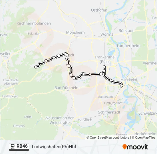 RB46 Train Line Map