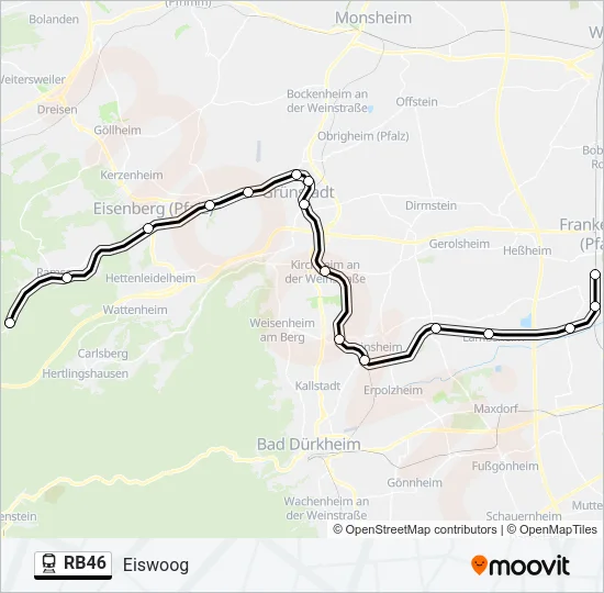 RB46 Train Line Map